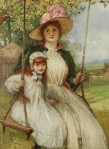 Robert_Walker_Mac_Beth_-_Mother_and_Daughter_on_a_Swing_(Happy_Times),_1895