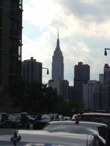 Looking across the East river from Long Island City